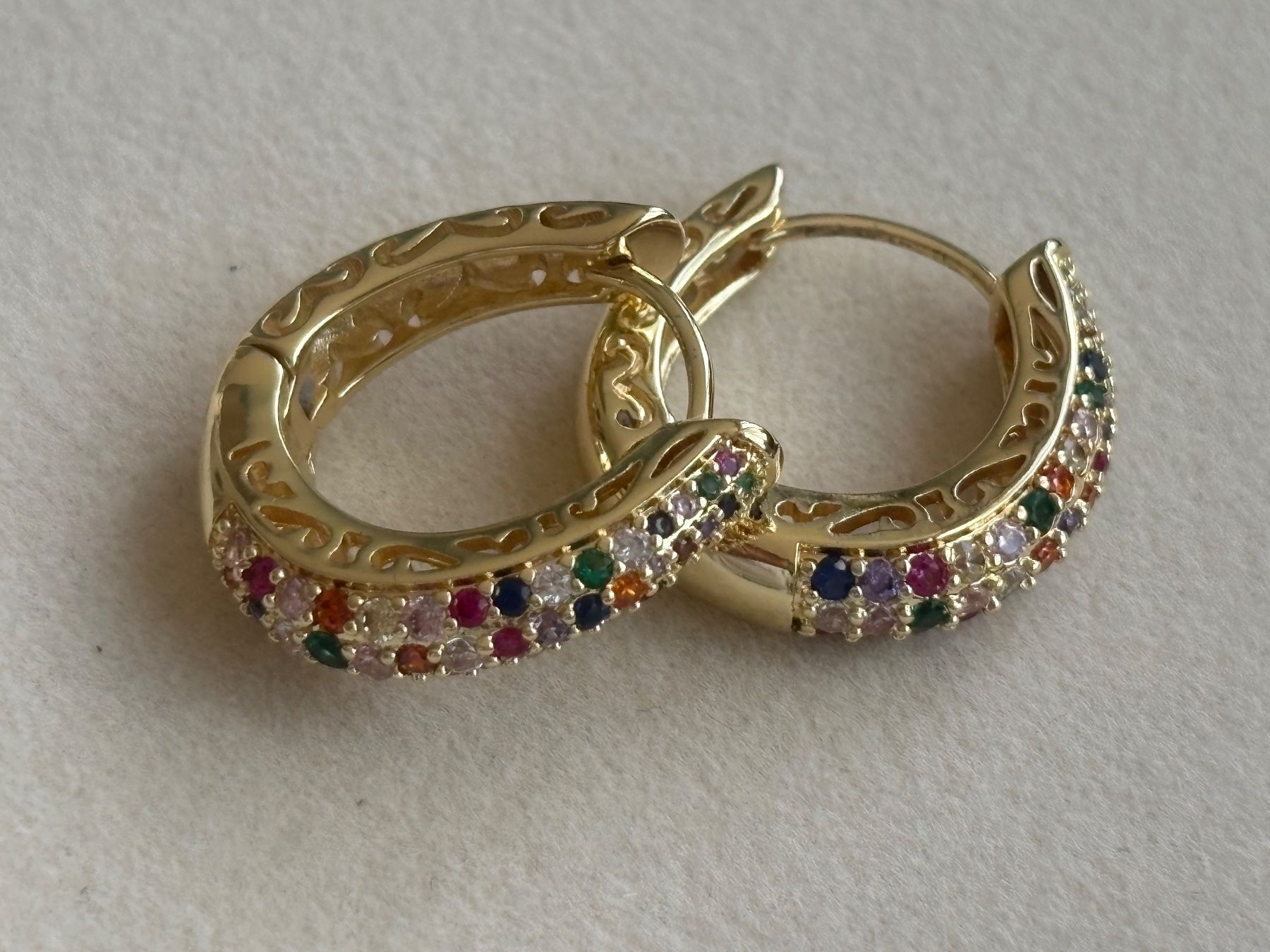 Orecchini pendenti & Orecchini a lobo: Luxus Elegante Ohrschmuck Ohrstecker/Multicolore Farbe:Gold – Nuovo (secondo la descrizione) da Biel-Bienne venduto da Roserosse13 6