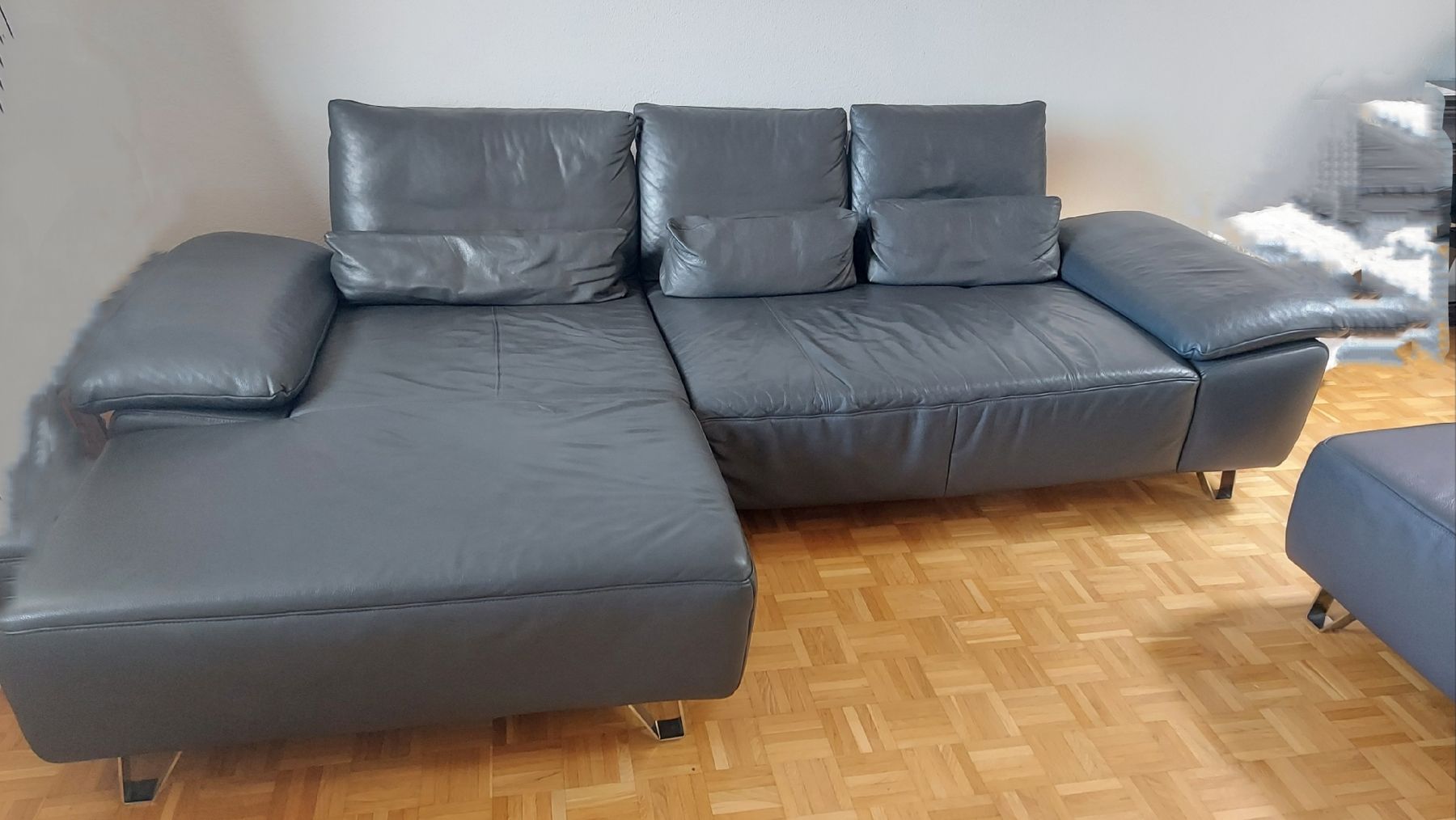 Sofas: Musterring Ecksofa Leder grau mit Hocker guter Zustand  – Gebraucht aus Nottwil von PStoeck 2