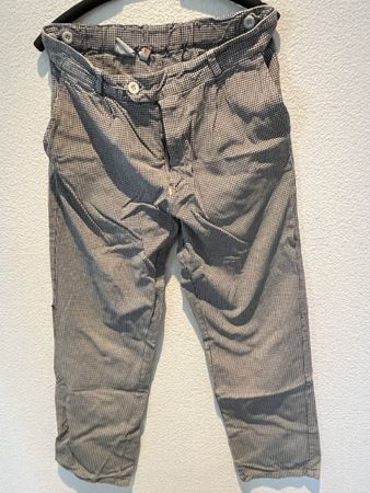 Bäcker-/Kochhose kariert schwarz weiss elastischer Bund
