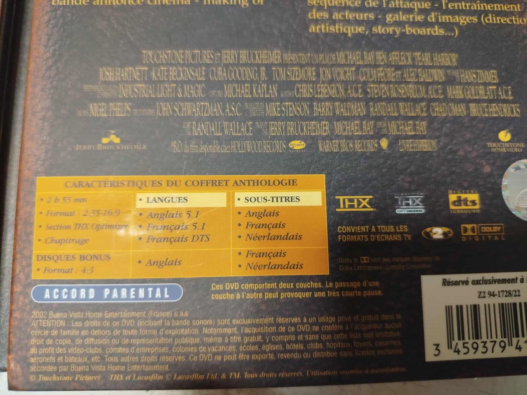 Tutti i DVDs: Dvd  Pearl Harbor  Antologie – Usato da La Chaux-de-Fonds venduto da Emmaus2300CDF 8