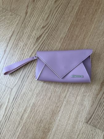 JANTAMINIAU Clutch Abendtasche Rosa/Lila