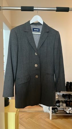 Grauer Orwell Blazer Schurwolle