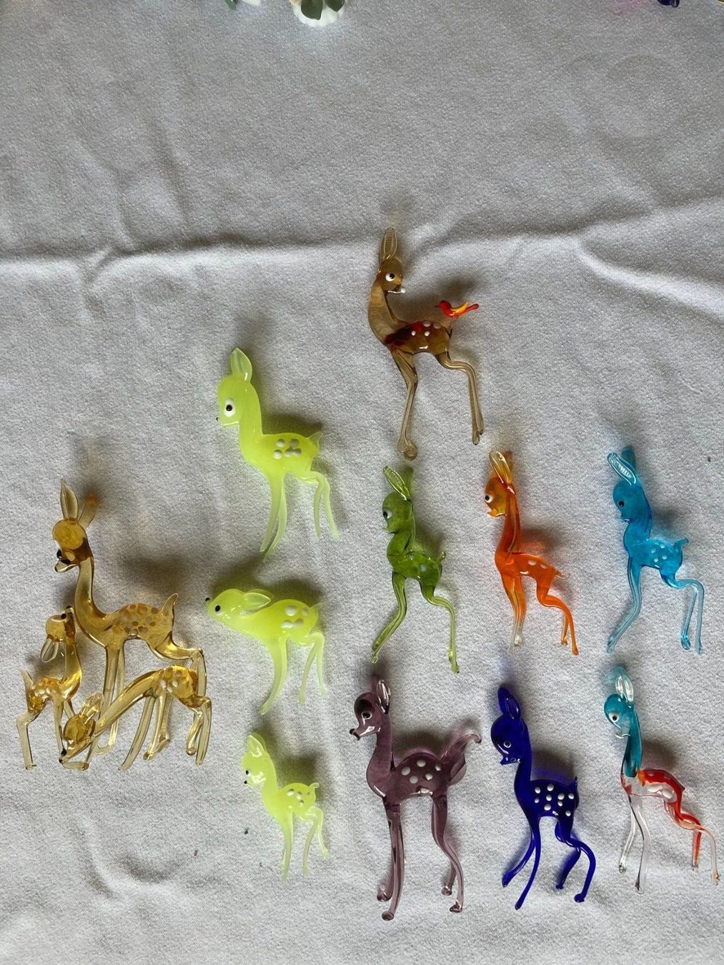 Murano Figuren: Hübsche Reh Glasminaturen 12 teilig – Gebraucht aus Rickenbach Sulz von bea_7ssd