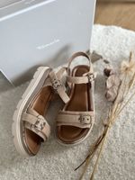Tamaris Sandalen beige mit Schnallen NEU 