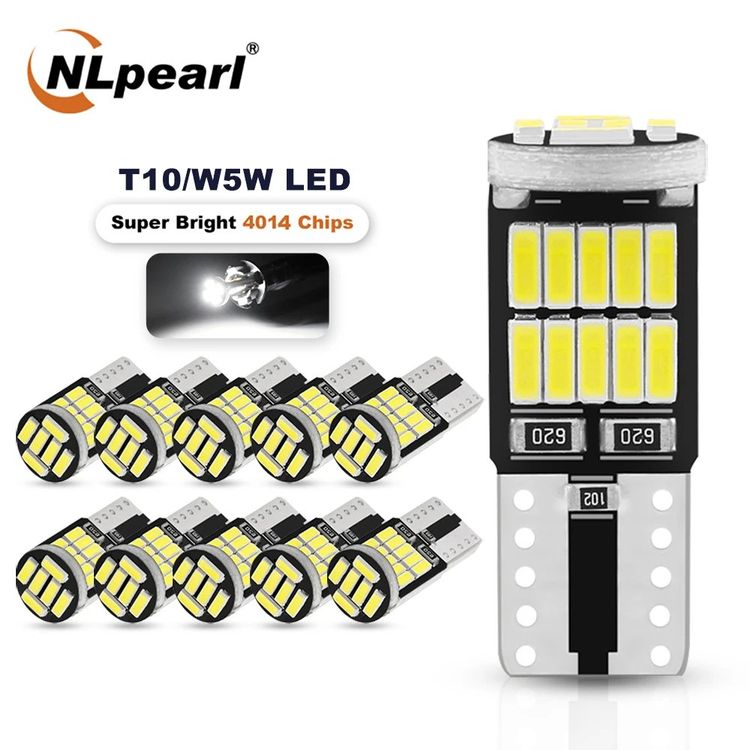 10x T10 W5w 8 Smd Led Weiss Standlicht Lampe Licht