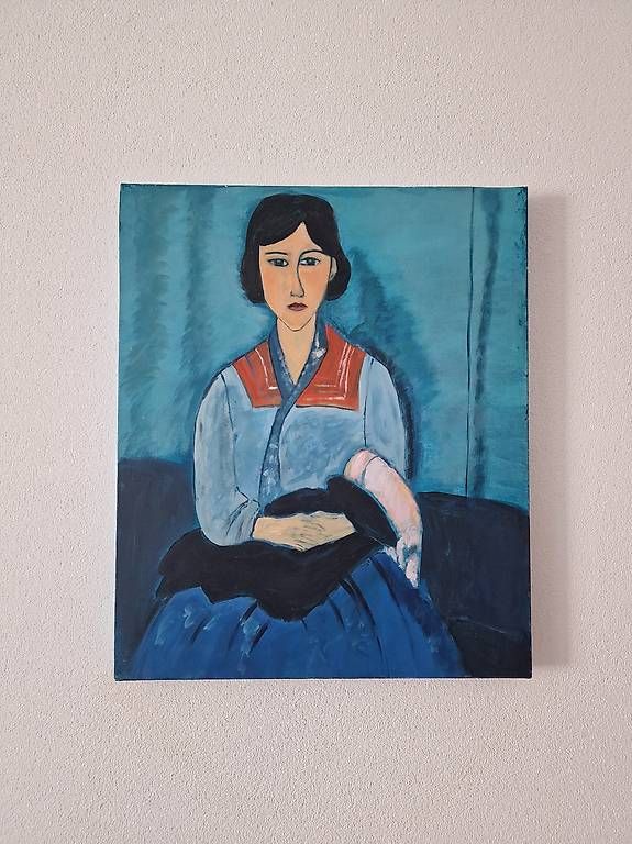 Gemälde: Handgemaltes Acrylgemälde  Nachbildung nach Modigliani – Gebraucht aus Haslen AI von jas_5dv9