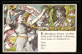 Litho Ganzsache Württemberg PP10C1 /01:
