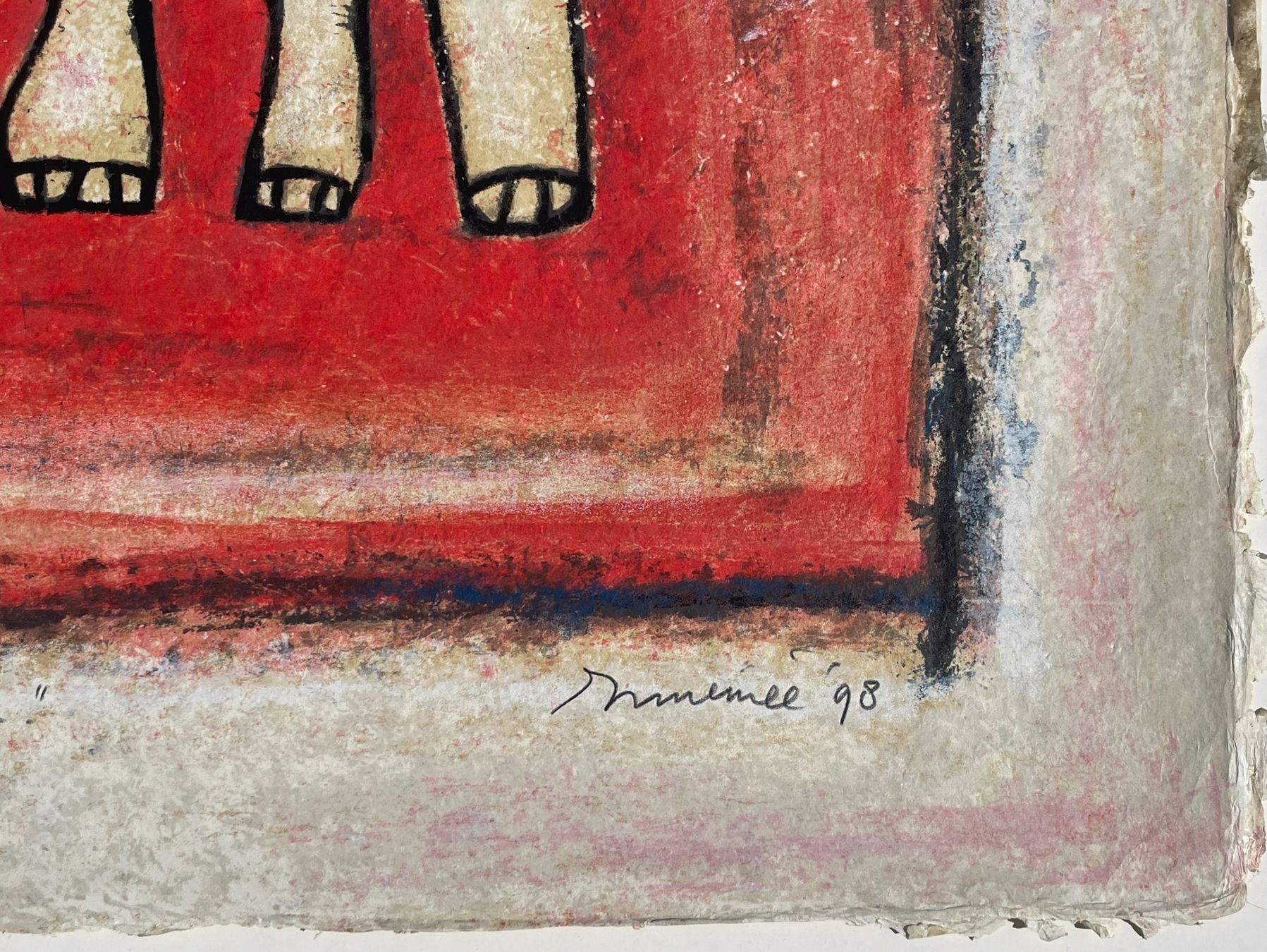 Gemälde: HANS INNEMEE (1951) Lithographie Handsigniert – Gebraucht aus Basel von PAUL_ART 1