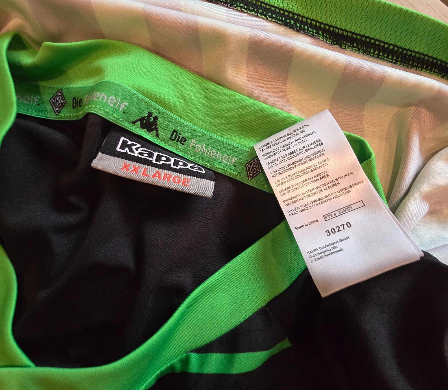 Kappa Canottiere & Pantaloni: Gladbach | Xhaka | 2013/15 | Fits XL | mit Patch – Usato da Zollbrück venduto da MiKron 4
