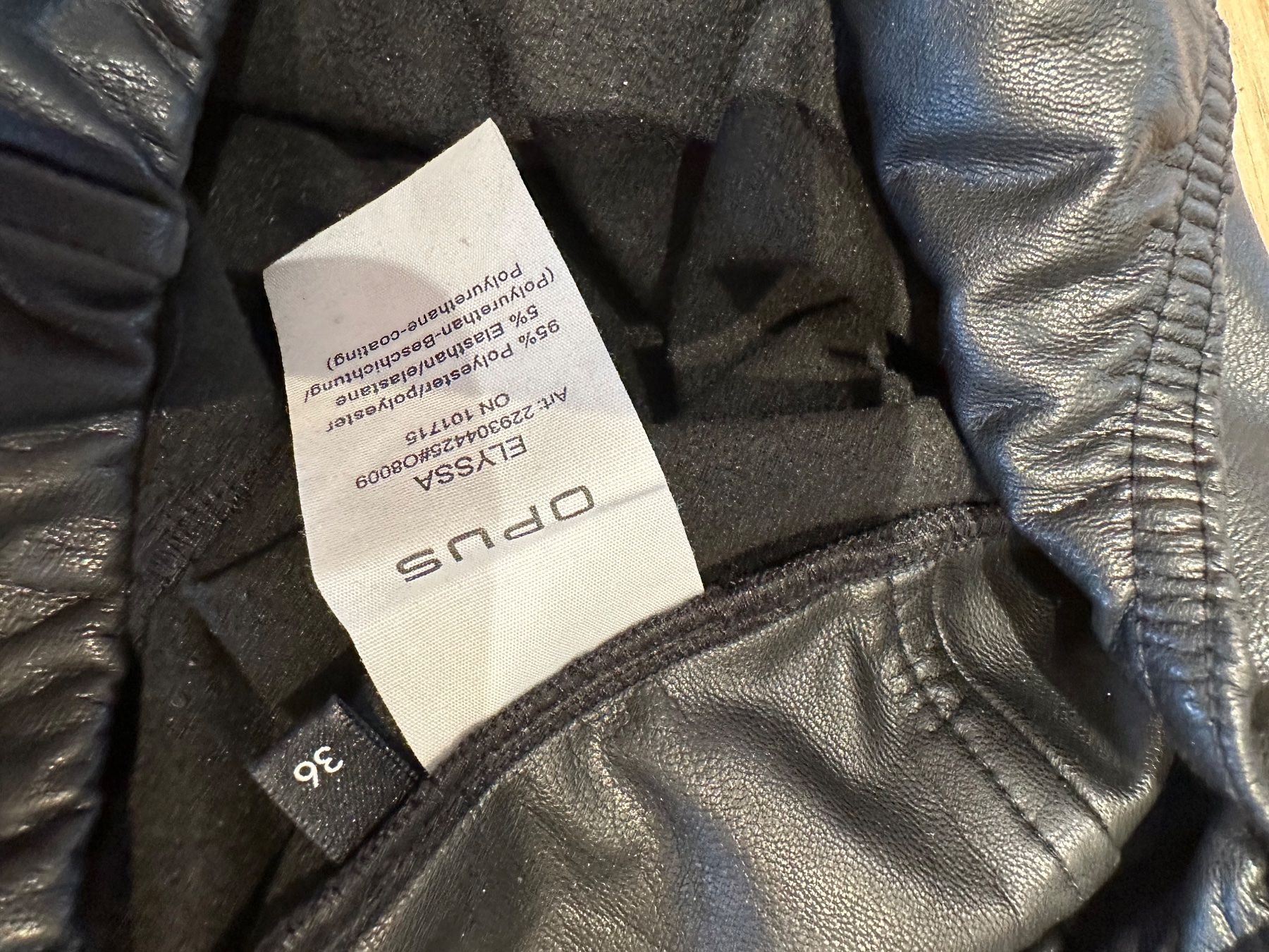 Opus Leggings: Neue Kunstlederhose Opus schwarz/ Gr 36 – Neu (gemäss Beschreibung) aus Hergiswil NW von Labello01 5