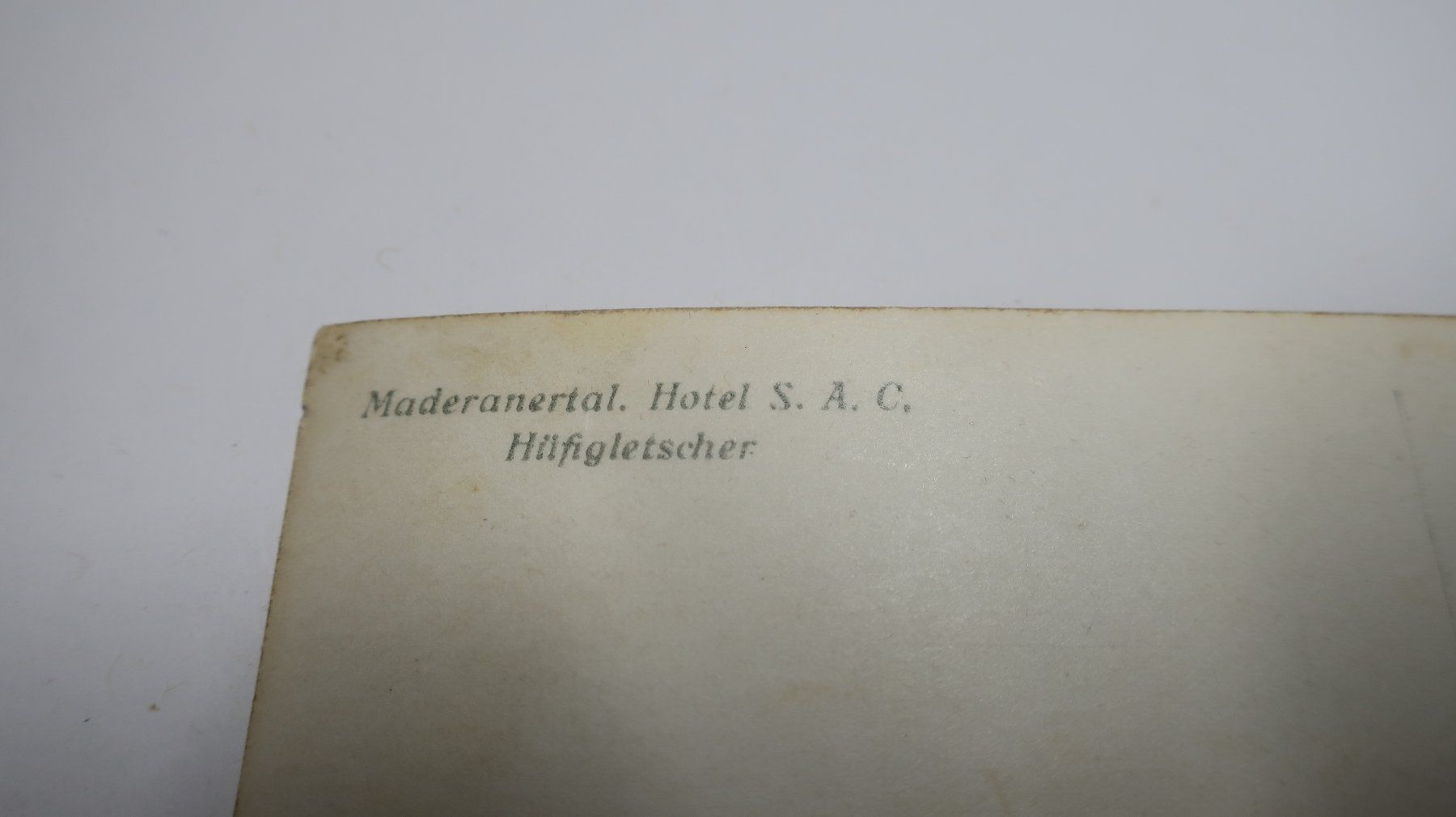 Cartoline postali: Maderanertal Hotel S.A.C. Hüfigletscher – Difettoso da Cormoret venduto da Pascalll2001 8