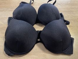 2 schwarze Push-up BHs Gr. 75C von Maddison