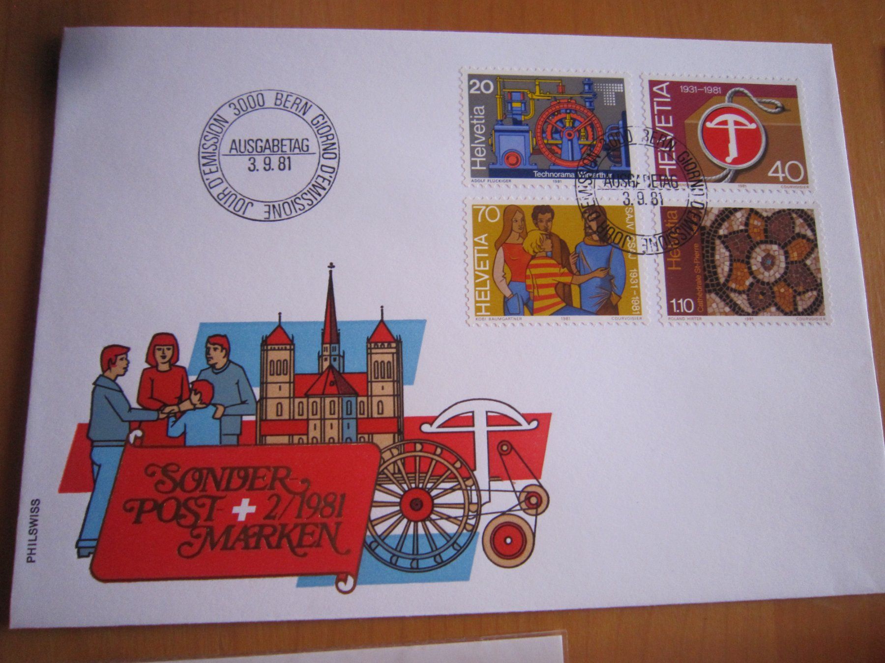 Tutti i francobolli: CH 1981 FDC Serien und Maximiukarten ET – Usato da Gordola venduto da Polentaefung 1