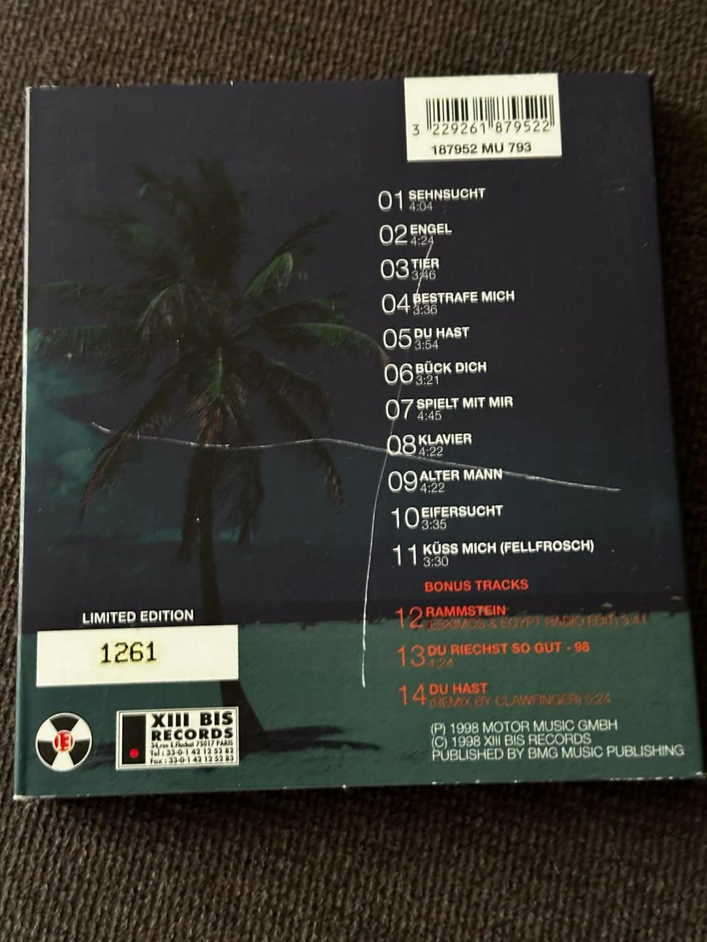 CD: Rammstein Collectors limité + singles – Nuovo (secondo la descrizione) da Moutier venduto da GINGUM 2