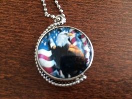 Coole Kette mit Adler Medaillon