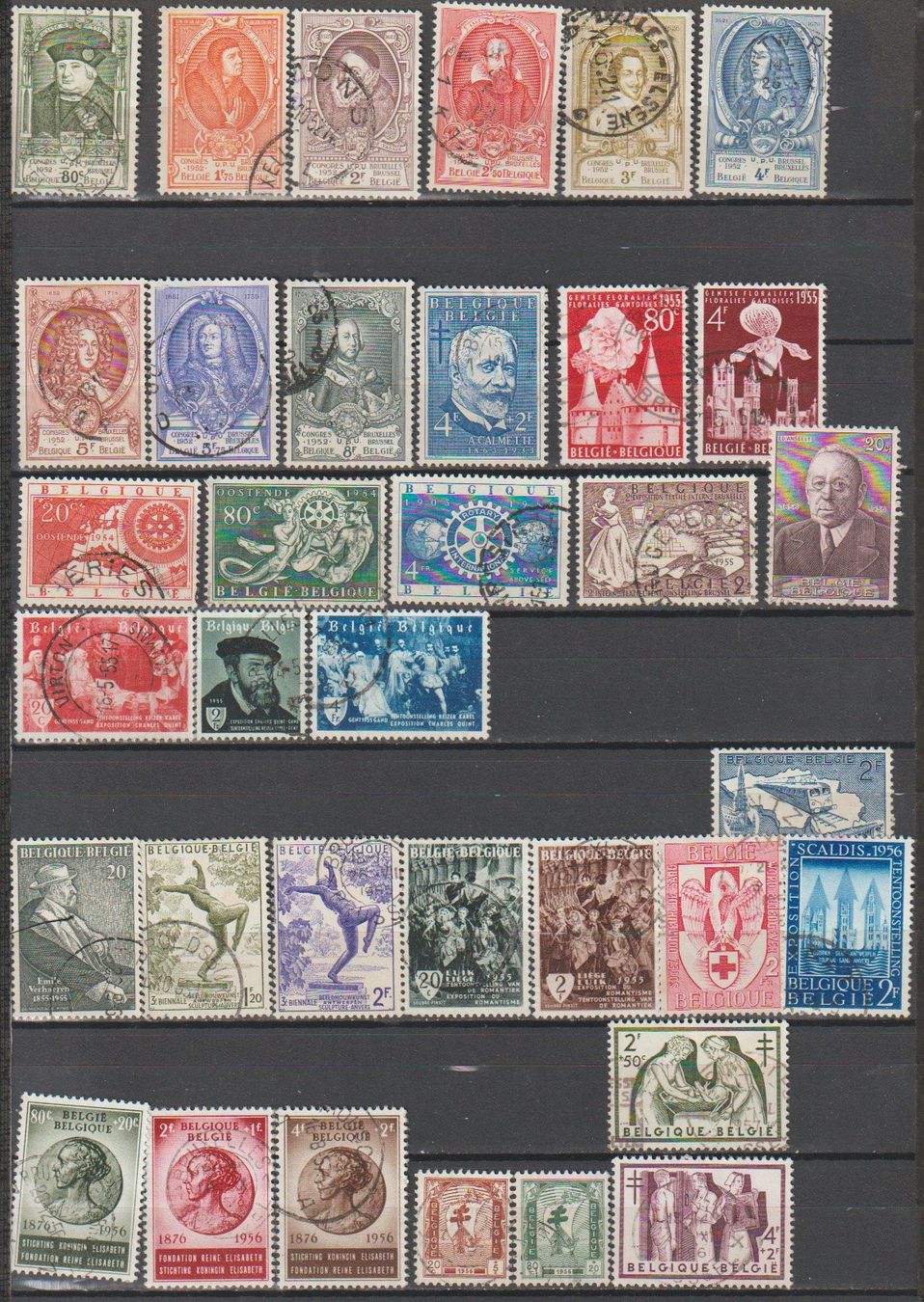 Alle Briefmarken: Belgique 1869-1976 – Gebraucht aus Crans-Montana von kira56 1