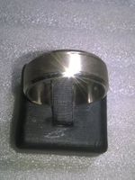 RING EDELSTHAL,,,SILBER FARBE,,MATTE UND GLANZIG