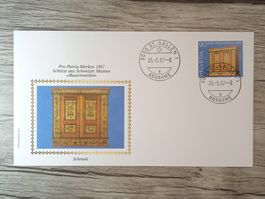 TR51 Enveloppe + Timbre Suisse 1987