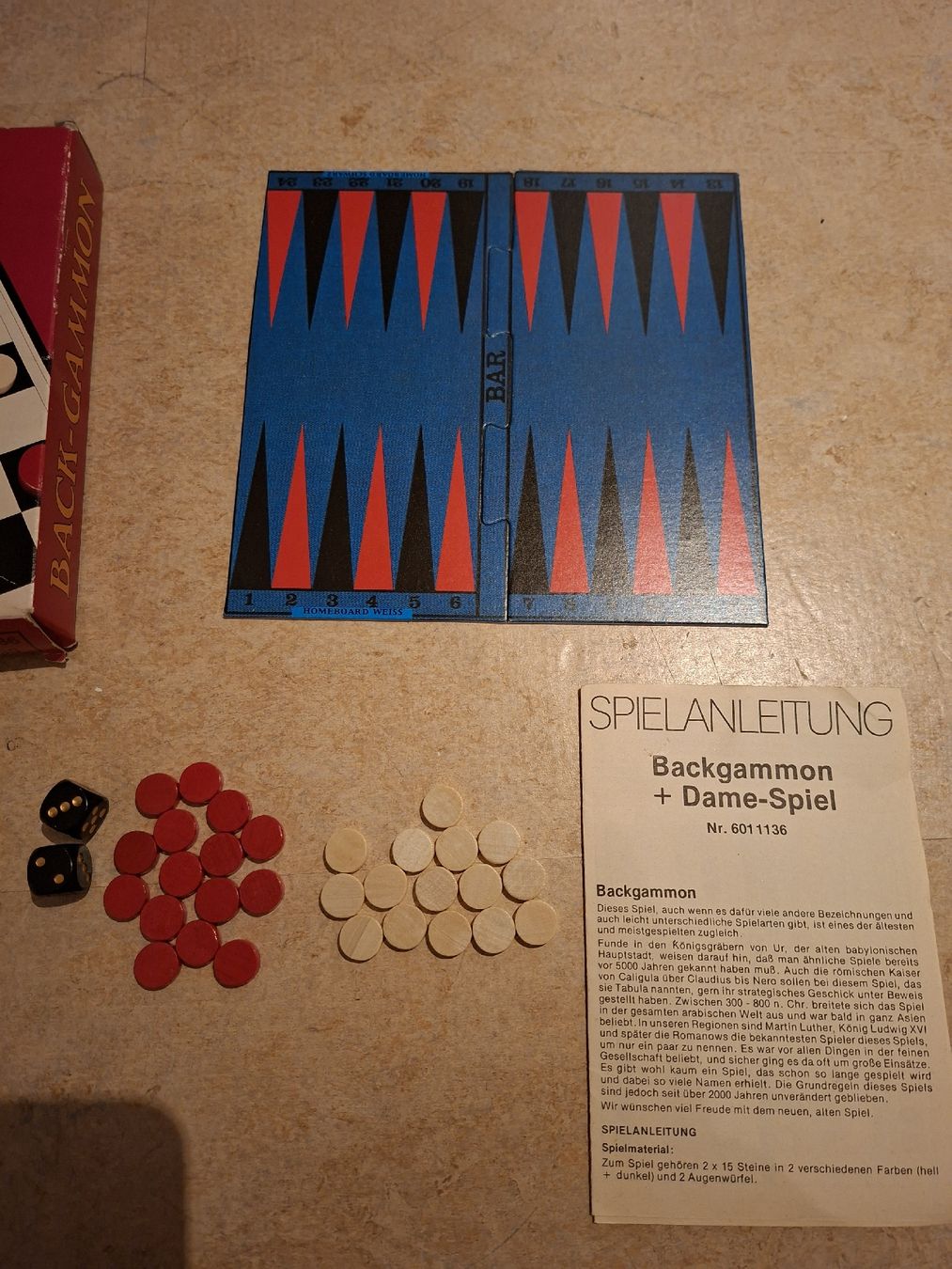 Giochi: Backgammon, Dame Spiel, Reiseformat, komplett – Usato da Klingnau venduto da vollmond36 2
