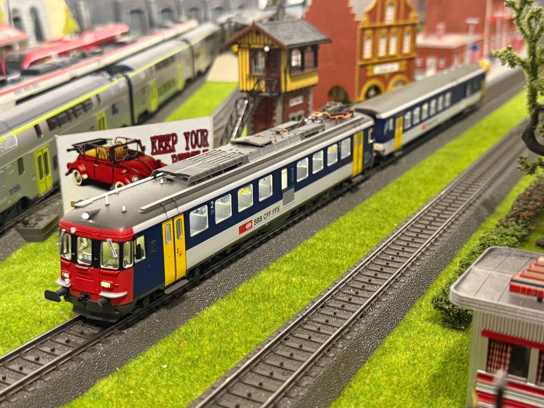 Piko 96835 - SBB RBe 4/4 & BDt S3 - h0, AC, digital, OVP