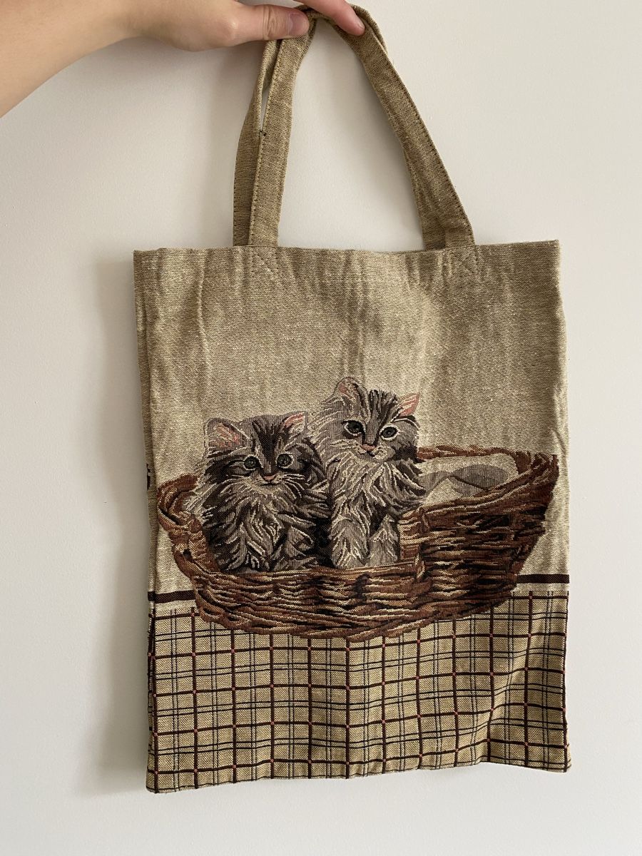 Borse: Tasche / Jutebeutel mit Katze – Usato da Zürich venduto da anj_tmh9
