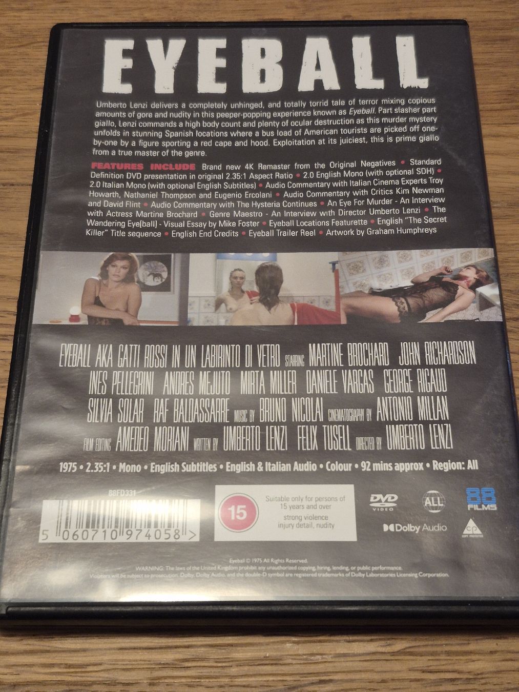 Alle DVDs: Eyeball - Horror (DVD) ENG, ITA – Gebraucht aus Oberembrach von giu_7ksd 1