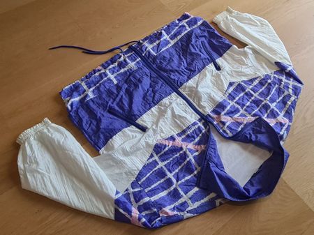 Vintage CRAZY WAVE Track Suit Trainer Jacke 80er Jahre/ M