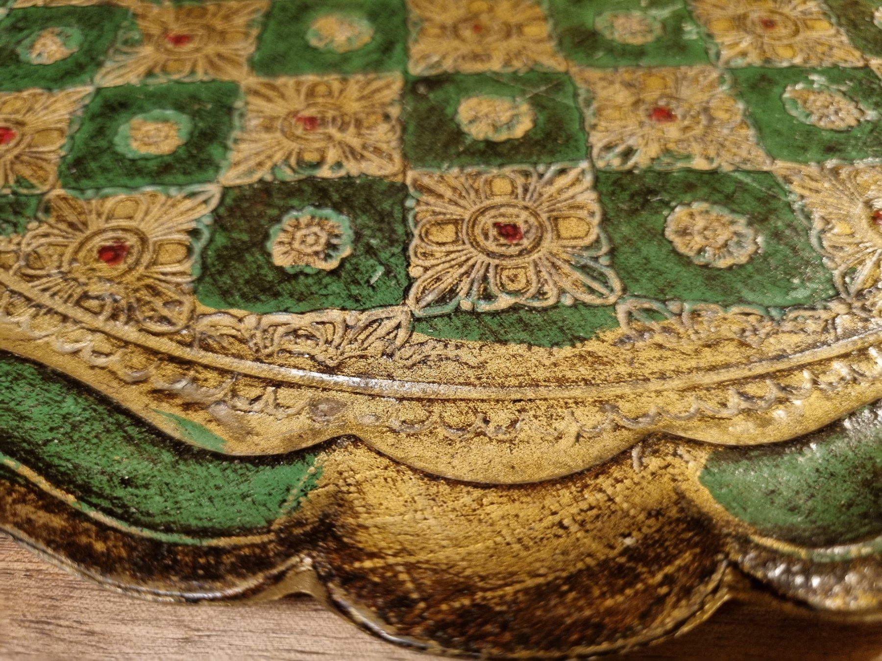 Piatti di portata: Vintage Florentiner Tablett Made in Italy rund – Usato da Scharnachtal venduto da devin03 2