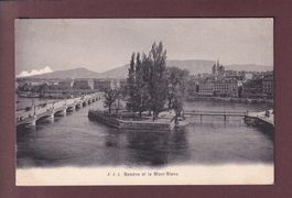 GENEVE - Île Rousseau - 1910 taxée