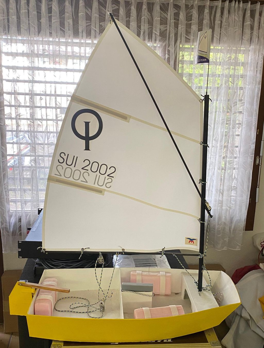 Kit di modellismo & Modellini statici: Modell Segelboot Optimist 1:3,5 - Unterrichts-Objekt – Usato da Wilen b. Wollerau venduto da sicherunterwegs