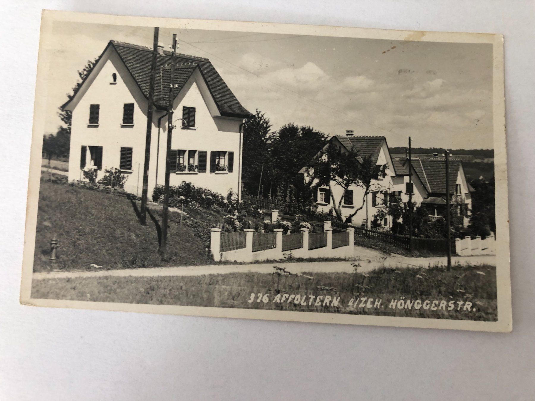 Cartoline postali: Ansichtskarte Affoltern a.Zch. Hönggerstr. 1929 SELTEN – Usato da Pfäffikon ZH venduto da Waltoversand