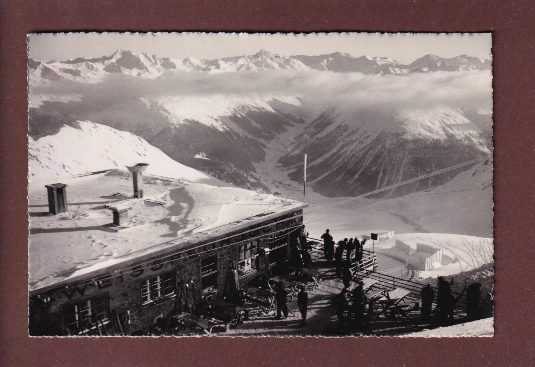 Cartoline postali: PARSENN-WEISSFLUHJOCH - 1947 – Usato da Pully venduto da nicecards