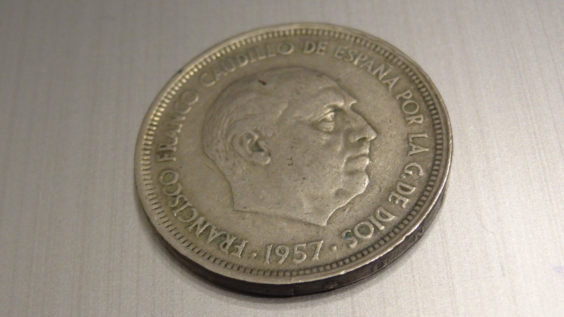 Tutti le monete: 1957 50 PTAS Spanien – Usato da Olten venduto da pechsisa1