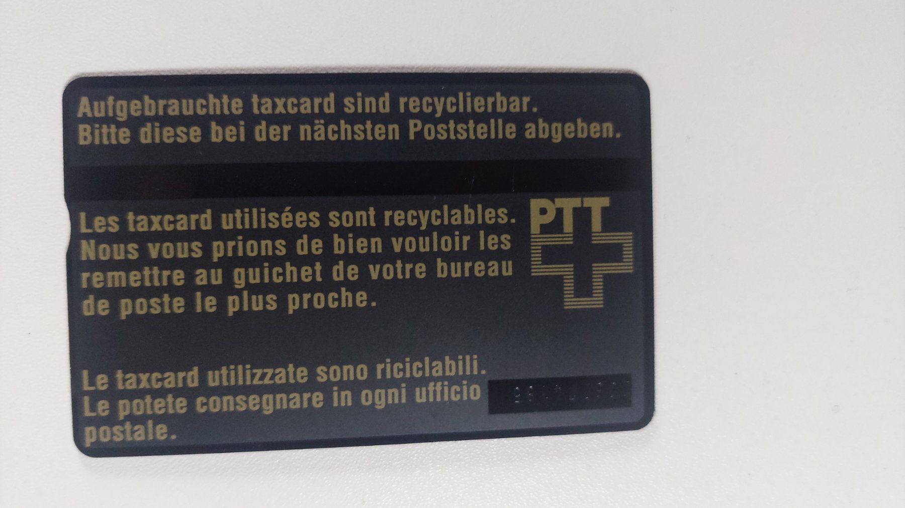 Schede telefoniche: PTT Taxcard 10 Fr. Videotex – Usato da Erlinsbach venduto da pfunky 1