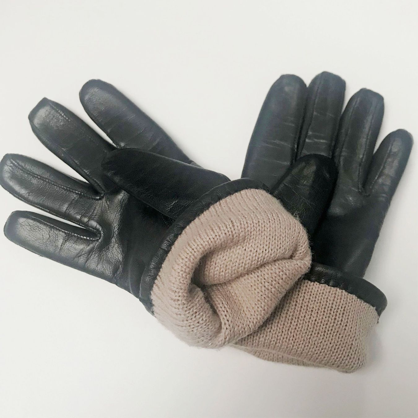 Handschuhe & Handstulpen: Handschuhe dunkelbraun Gr. 7 TOP mit Wollfutter – Gebraucht aus Brüttisellen von Buxus 2