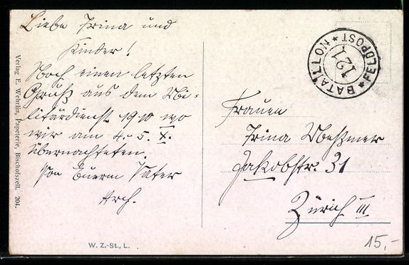 Cartoline postali: Bischofszell, Panoramaansicht mit Sänti – Usato da Berlin venduto da bartko-reher 1