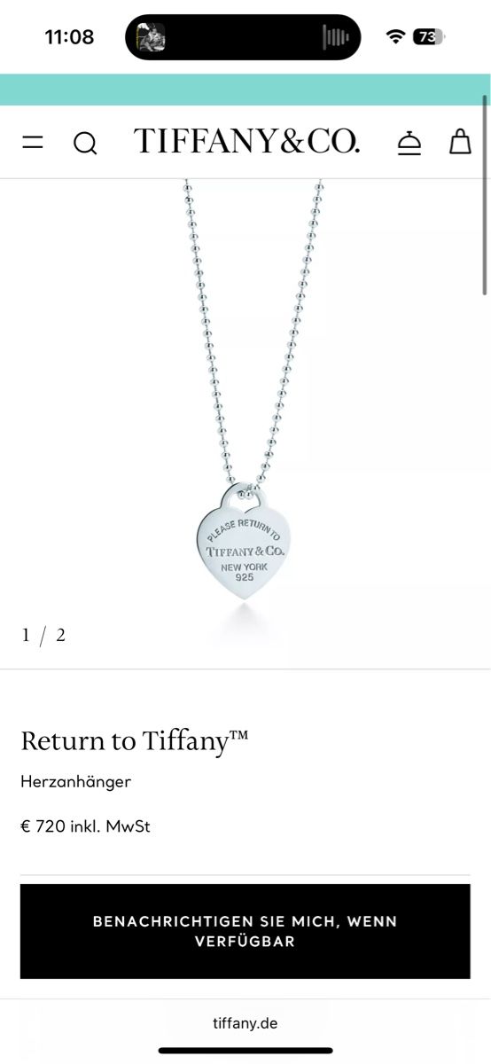 Tiffany & Co. Catenine: Tiffany & Co Halskette lang – Usato da Dottikon venduto da lyn_f2gb 4
