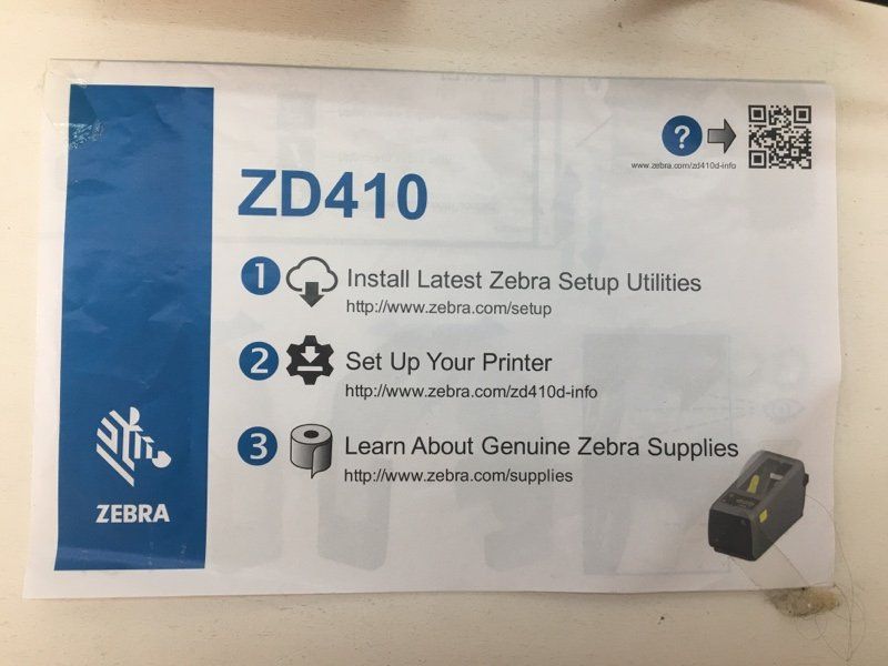 Registratore di cassa: Etikettendrucker ZEBRA ZD410 mit Ladekabel – Usato da Büsserach venduto da ModellbahnDepot 3