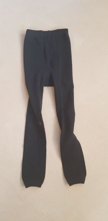 Kinderstrumpfhose ohne Füsse, schwarz, Gr. 92/98