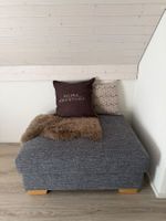 IKEA SÖRVALLEN Hocker mit Stauraum, grau/schwarz, wie neu