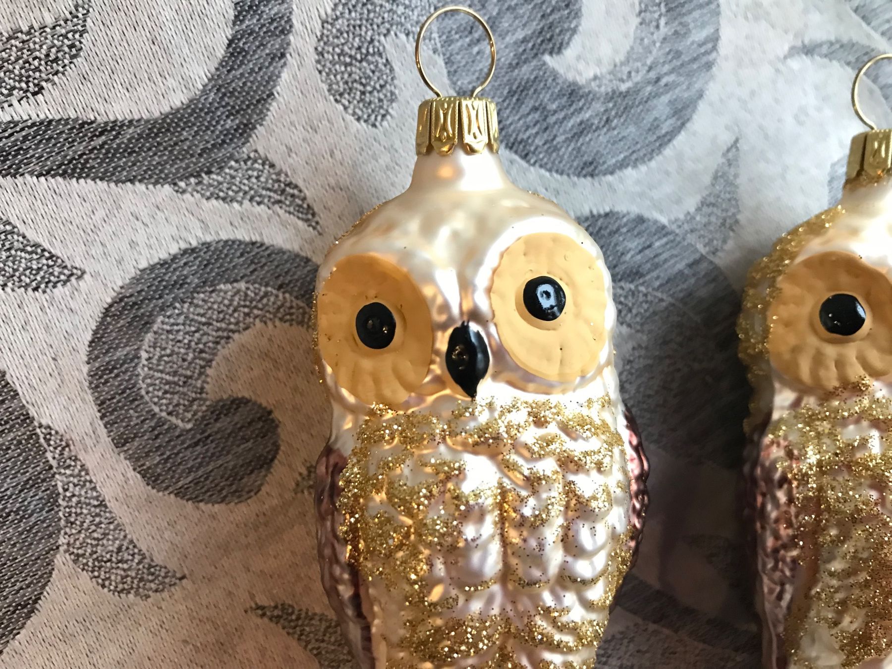 Tutte le decorazioni: 3 Eulen Eule Vogel Christbaumschmuck – Nuovo e nell'imballaggio originale da Alpnach Dorf venduto da marvo 2