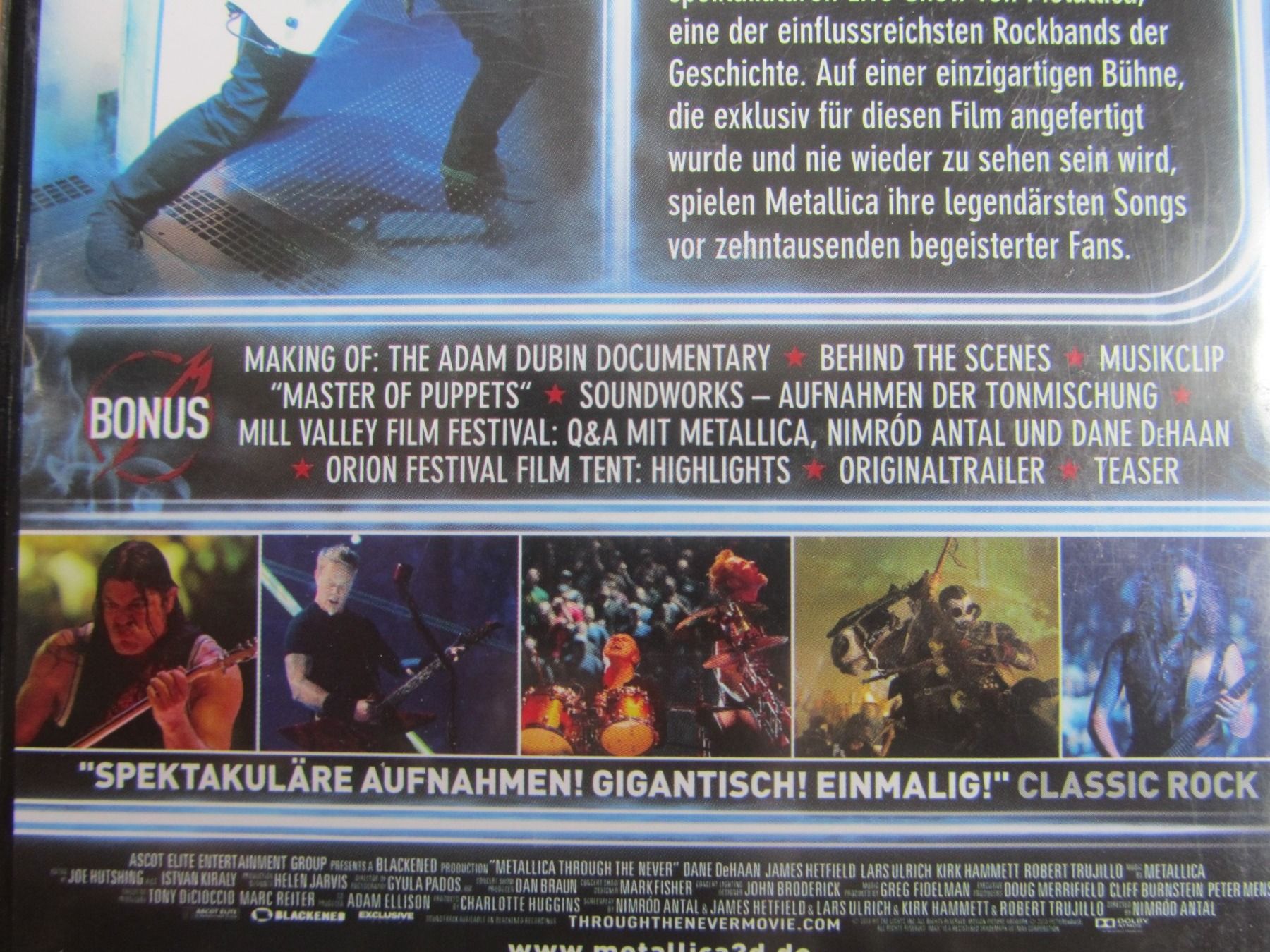 Tutti i DVDs: METALLICA:   Trough The Never  /  2 Disc-Set – Usato da Seengen venduto da mikelele 3