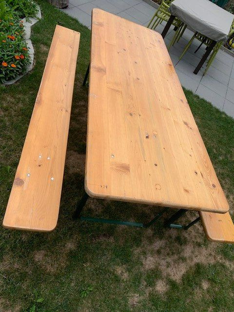 Set de table et chaises: Festbankgarnitur 80cm x 215cm – D'occasion à Emmenbrücke par ipporo 2