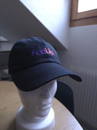 FedUp. Baseball Cap.Schwarz. Unisex