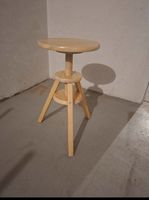 Tabouret bois hauteur réglable réglage vis bois clair