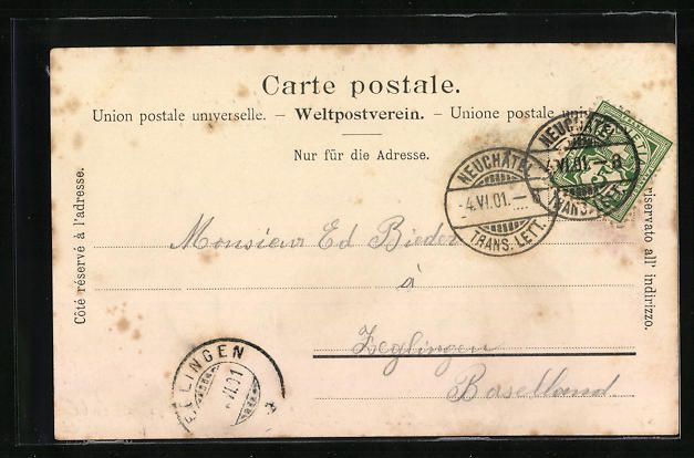 Cartoline postali: AK Les Brenets, Ortsansicht mit Umgebung – Usato da Berlin venduto da bartko-reher 1