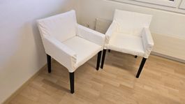 4x IKEA MARENAS Stühle – Wie neu – Weisse Bezüge