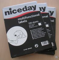 Multifunktions-Etiketten, 1 Paket mit 100 Blätter