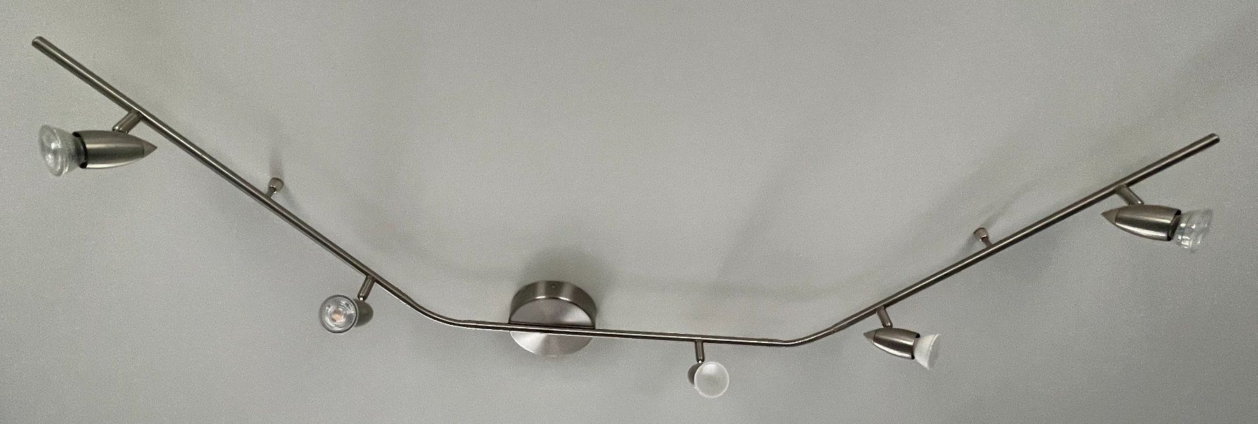 Lampadari & plafoniere: 2 Ceiling Lights, Nickel: 6 Flex Arms + 6-Spot Bar, Working – Usato da Basel venduto da JohnnyCrash 3