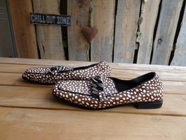 NEUE echt Leder Loafer braun von Bibi Lou Gr. 40 - 424143